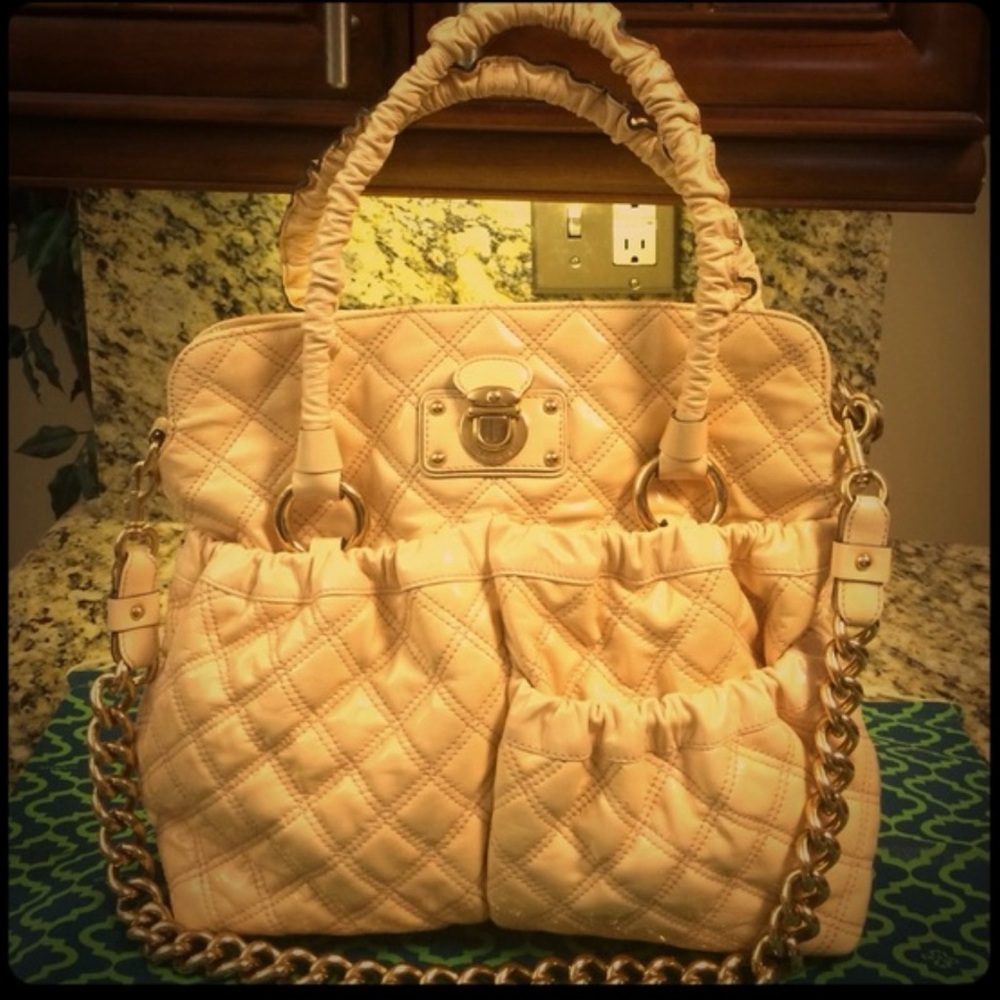 Marc Jacobs authentic large  quilted patent leather bag